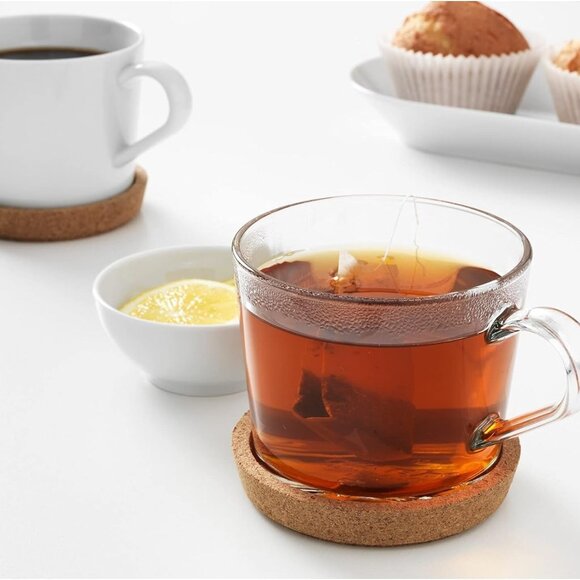 Clear Glass Tea Cups Coffee Cups IKEA Set Of 4 - Picture 6 of 8